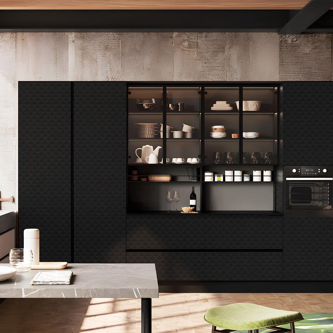 ZS31 Prismatic textured veneer panel