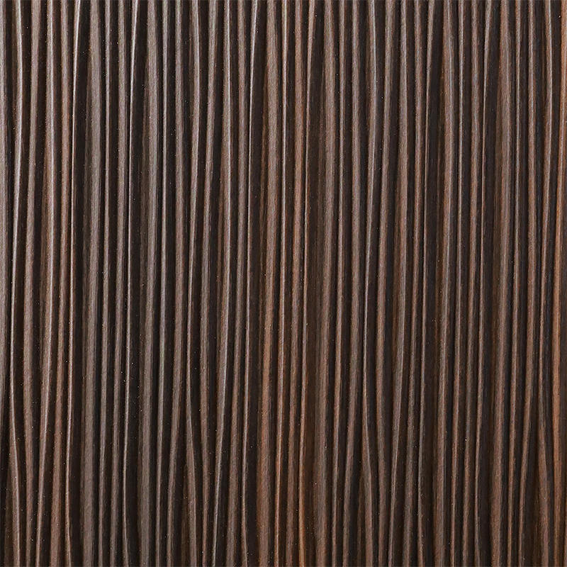 ZS06 Nanmu Straight Grain 3D Wall Panel