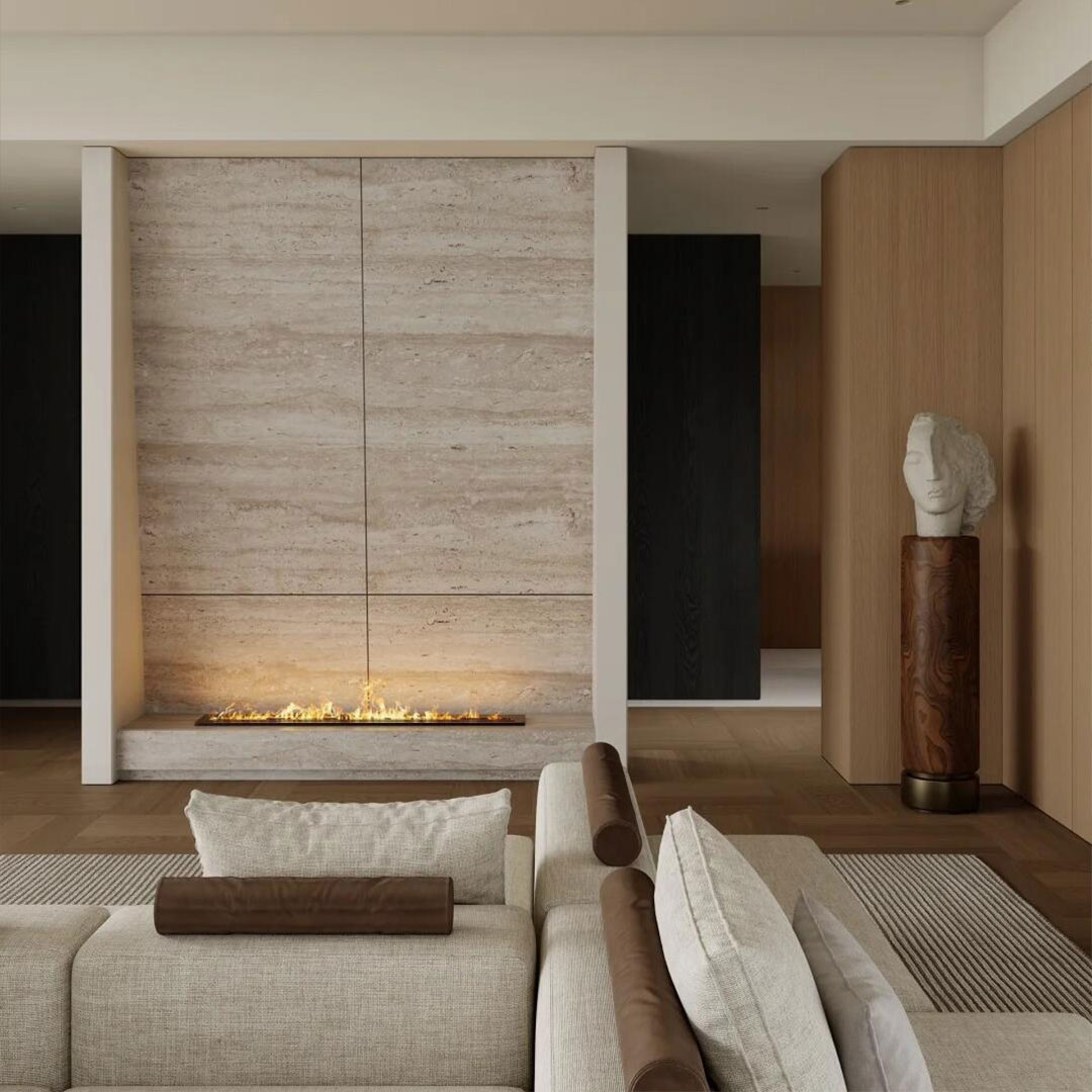 SZ07 Synchronized Travertine Panel - Natural